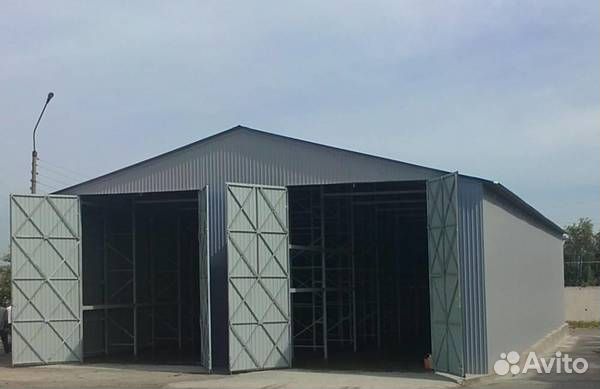 Металлический ангар 12 х 8 х 3 m