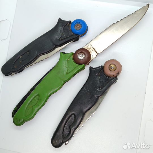 Нож СССР складной шарнирный Лиса черный