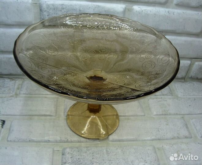 Ваза цветное стекло клеймо Стрый винтаж СССР