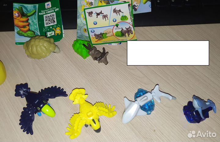 Киндер сюрприз относительно новые из яиц + разные