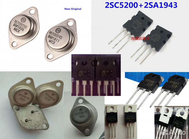 Транзисторы SC5200 SA1943 MJ15024G MJ15025G и др