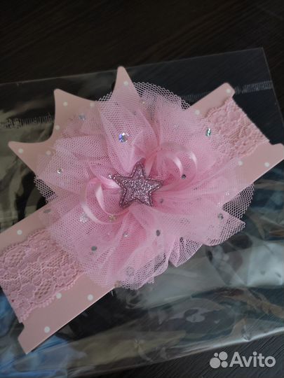 Абсолютно новая повязка для девочки 0-3 месяца