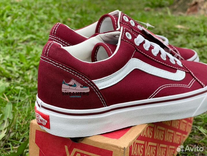 Кеды Vans Old Skool Textile Burgundy