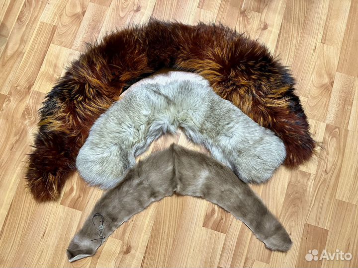 Воротник, меховые шкурки