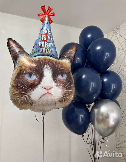 Котики разные с шариками