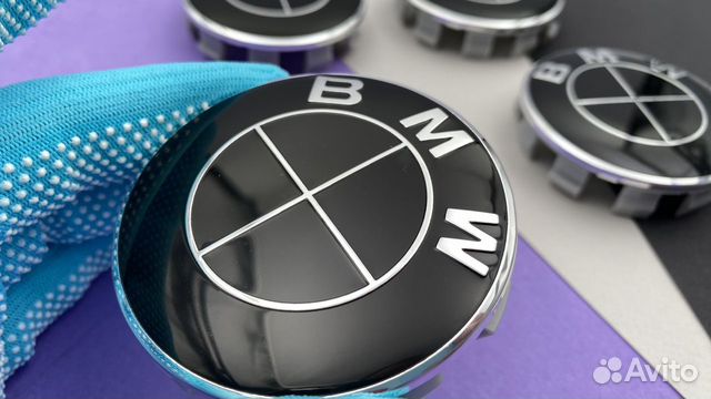 Колпачки заглушки на литые диски BMW 4 шт черные объявление продам