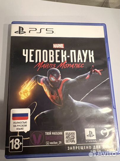 Человек паук майлз моралес ps5 диск