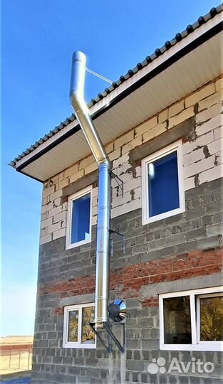 Монтаж дымоходов для котлов, печей, каминов