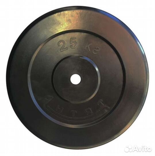 Диск обрезиненный Антат, диаметр 26 мм, вес 25 кг