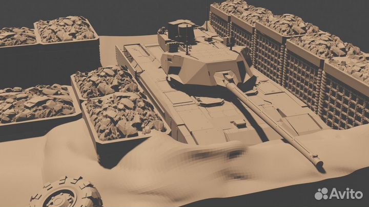 Диорама «Танк в капонире»