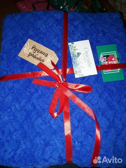 Плед детский вязаный ручная работа