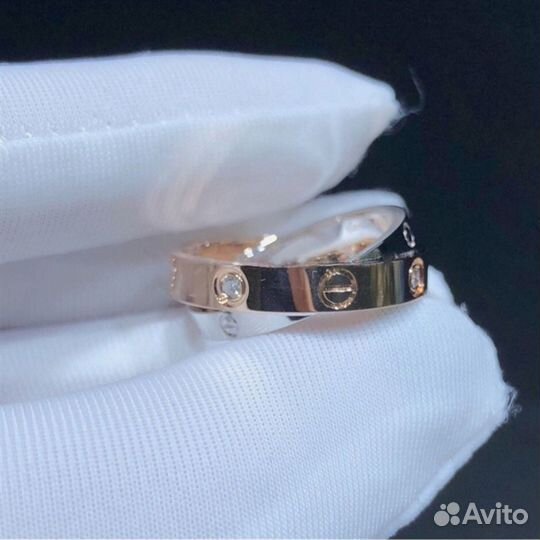 Кольцо Cartier Love с 6 брилл. 0,07ct