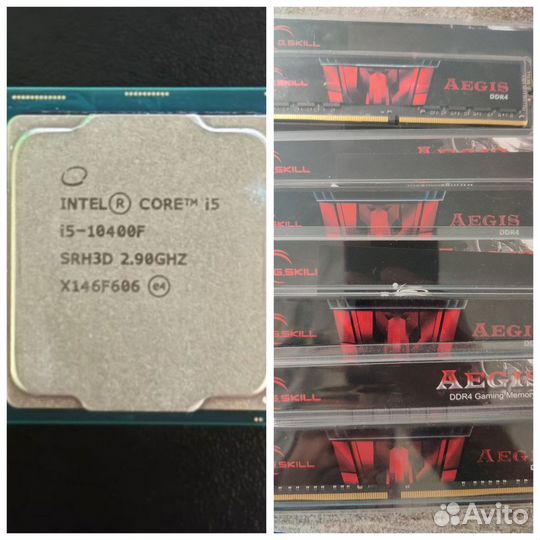 Комплект 10400f + ddr4 32gb 3200 g.skill