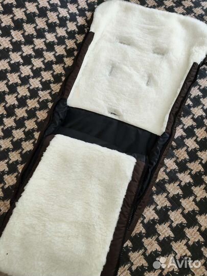 Конверт в коляску зимний меховой на овчине