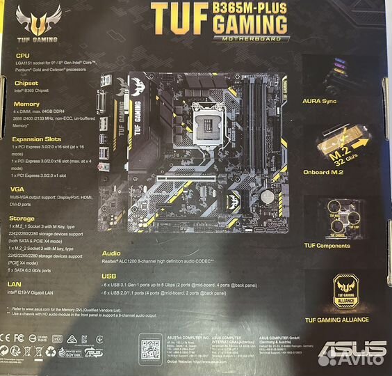 Asus TUF B365M-plus Gaming