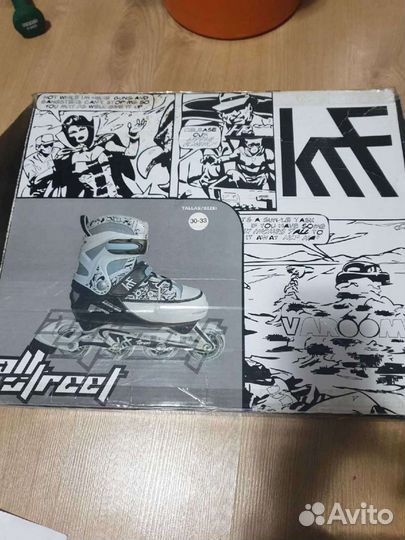 Роликовые коньки детские раздвижные р 30-33