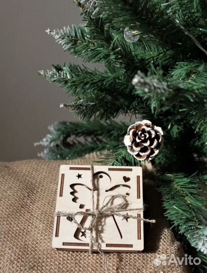 Новогодние игрушки заготовки ангелочки в коробе