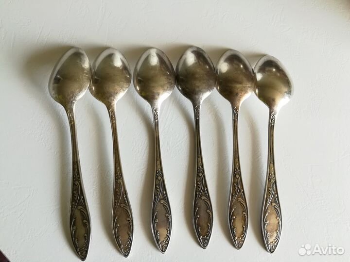 Бронь Ложки столовые мельхиор ссср+кофейные пары