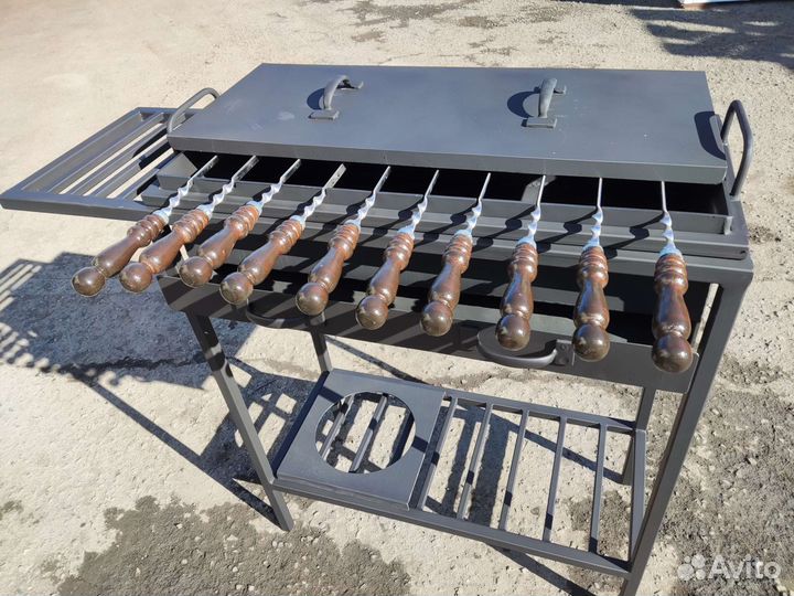 Мангал с печью под казан