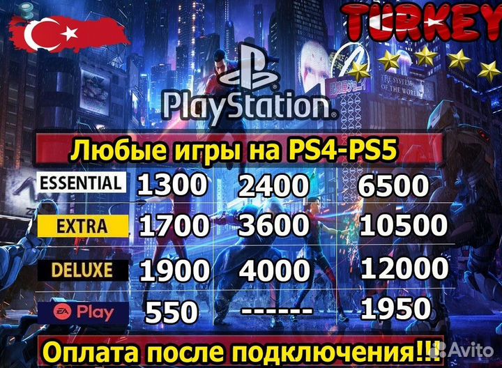 Playstation Plus турция