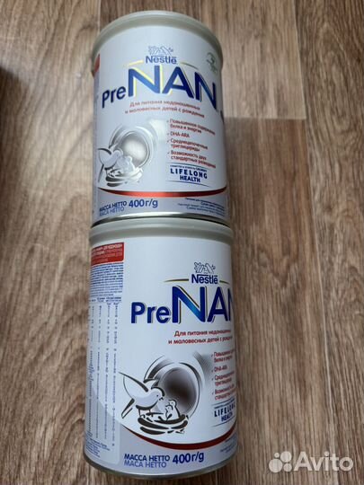 Смесь preNAN для недоношенных и маловесных детей