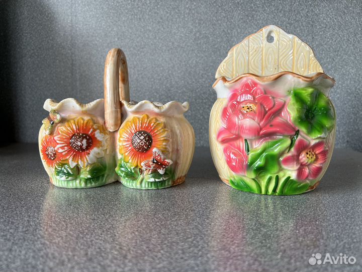 Чайники вазы солонки кувшины графины керамика