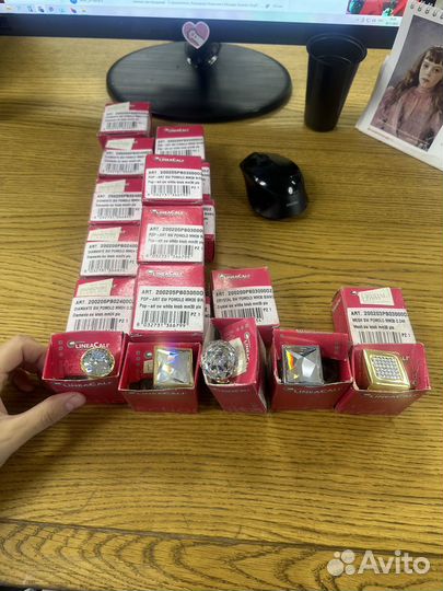 Мебельные ручки linea cali swarovski