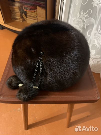 Берет женский зимний норковый