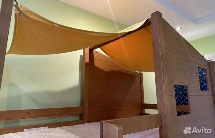 Двухъярусная кровать домик 90 на 200
