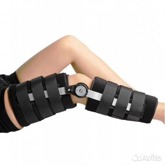 Коленный ортез жесткий шарнирный (тутор/брейс)