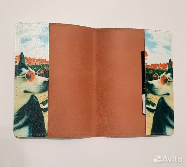 Обложка на паспорт натуральная кожа