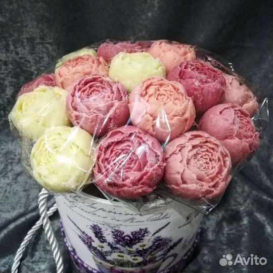 Шоколадные цветы (пионы)