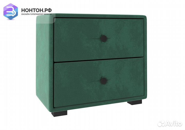 Тумба прикроватная Tango велюр зеленый