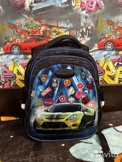 Рюкзак портфель школьный+мешок