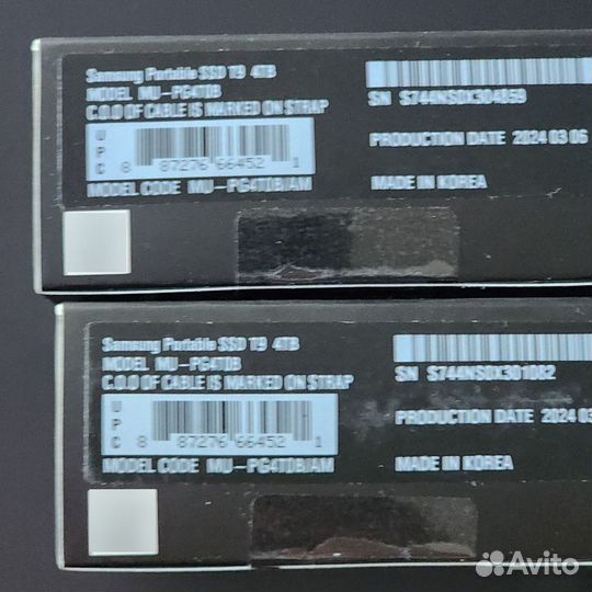 Samsung T9. 4Tb. Оригинал. Из США