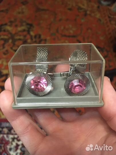 Запонки винтажные СССР. В родной коробке