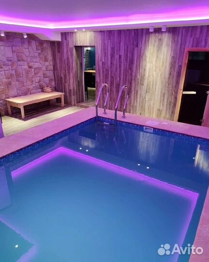 Баня сауна с бассейном