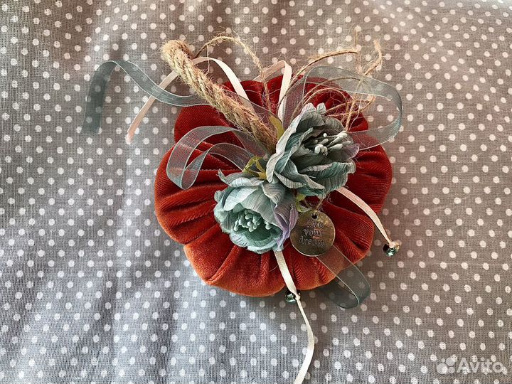 Интерьерные/декоративные тыковки из бархата