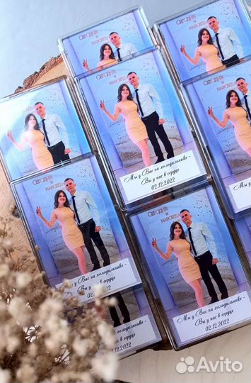 Свадебные магниты, магниты с фото