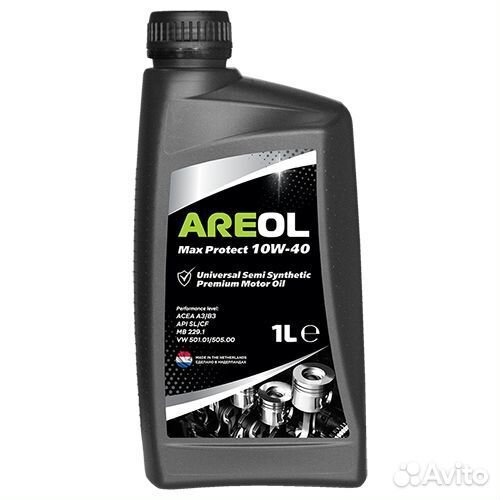 Масло моторное Areol 10W40 5 4 1 литр Нидерланды