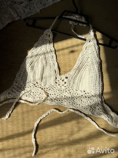 Летний вязаный топ