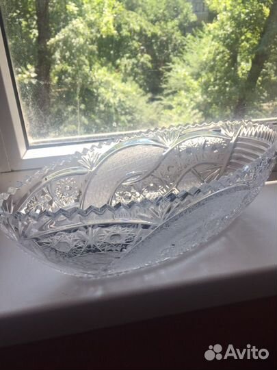 Хрусталь ссср, Ваза, Конфетница, Ладья