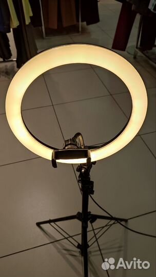 Кольцевая LED лампа со штативом для съемки 27 см