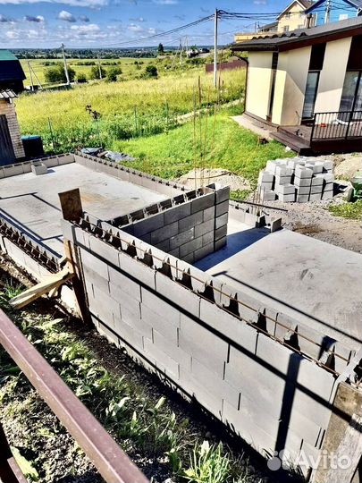 Несъемная опалубка фундамент