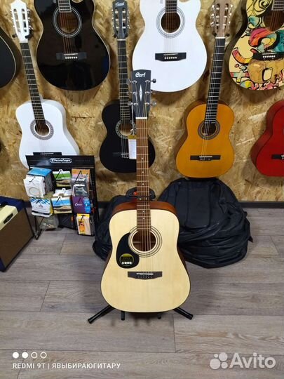 Леворукая акустическая гитара Cort (новая) в завод