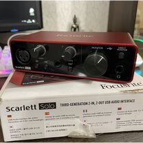 Звуковая карта focusrite scarlett solo 3rd gen