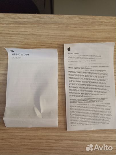 Переходник apple с USB-C на USB 2017 года