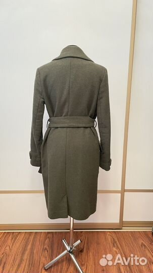 Пальто женское зимнее хаки 44-46