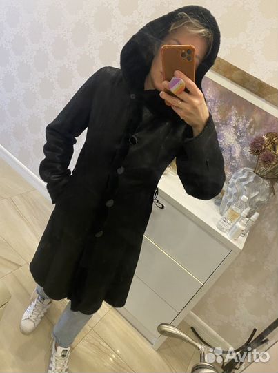 Дубленка женская р S, наш 42-44