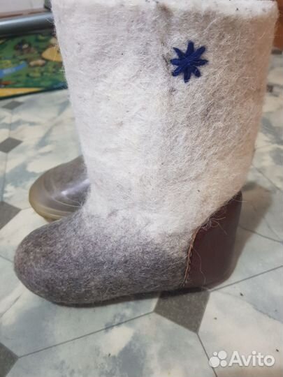 Валенки по галошам 19 см